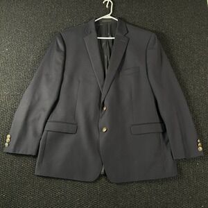 Lauren Ralph Lauren Men Navy Blue Wool 2 Button Blazer Sport Coat Jacket 48R